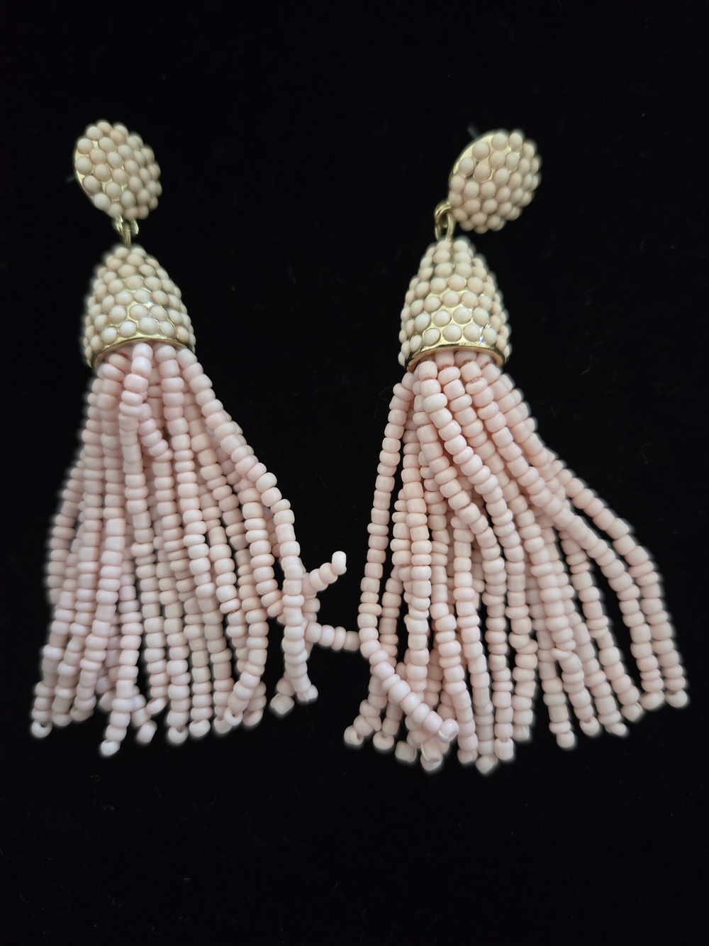 Baublebar Pink Beaded Tassel Earrings - Women Jewelry